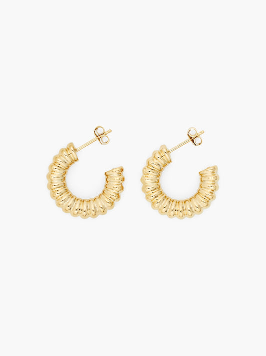 Drop Grooved Earrings